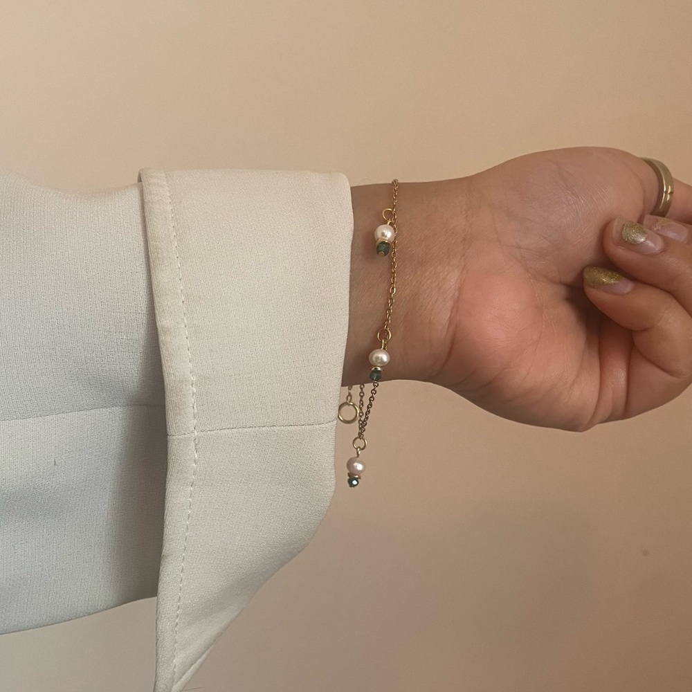 Genuine pearl bracelet